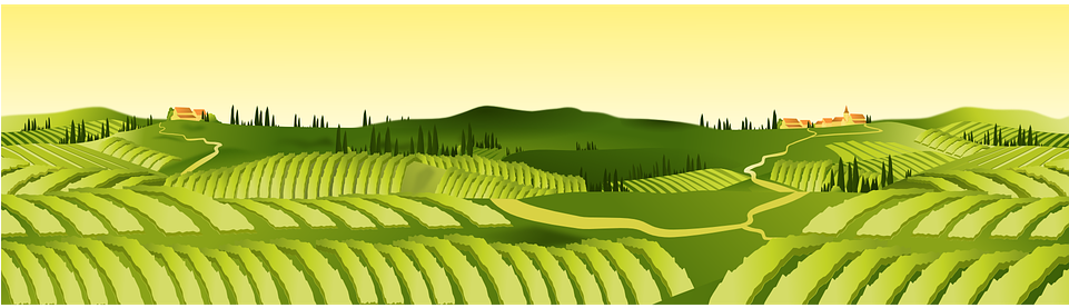 Agriculture, Hills, Landscape, Village - Agricultural Land Clipart (640x320), Png Download