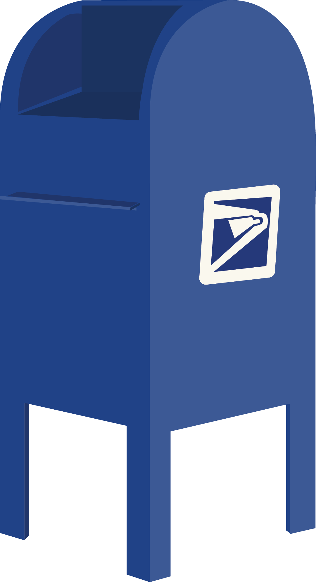 Letters To My Year Old Self Submit - Blue Mailbox Clipart (1081x1992), Png Download