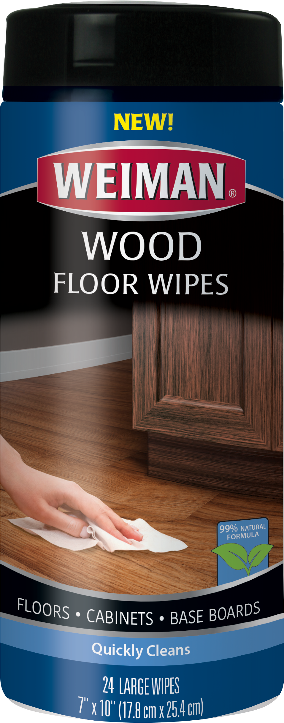 Weiman Wood Floor Wipes - Weiman Stainless Steel Wipes, 30 Ct-2 Pk Wmn-009b (2494x2494), Png Download