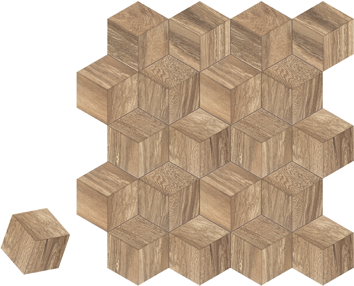Hexagonal Floor Tile - Hexagon Wood Floor (900x574), Png Download