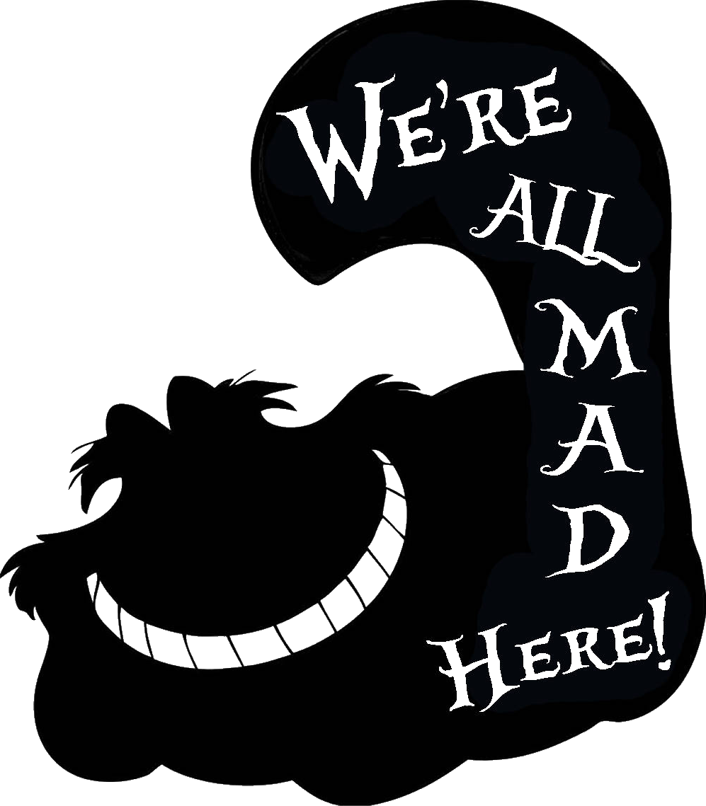 Silhouette Files, Silhouette Cameo, Cheshire Cat Alice - Adesivo Sorriso De Gato (997x1139), Png Download