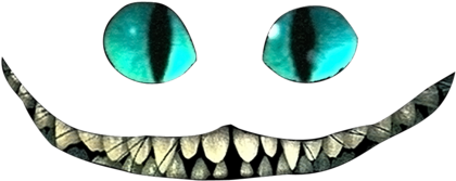 Cat, Cheshire Cat, And Tim Burton Image - Cheshire Cat Smile Png (500x400), Png Download