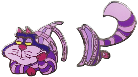 Cheshire Cat Pin Set - Cat (600x600), Png Download