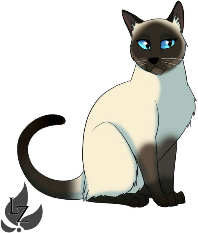 Siamese Cat By Zavraan On Deviantart - Cat Siamese Png Transparent (894x894), Png Download