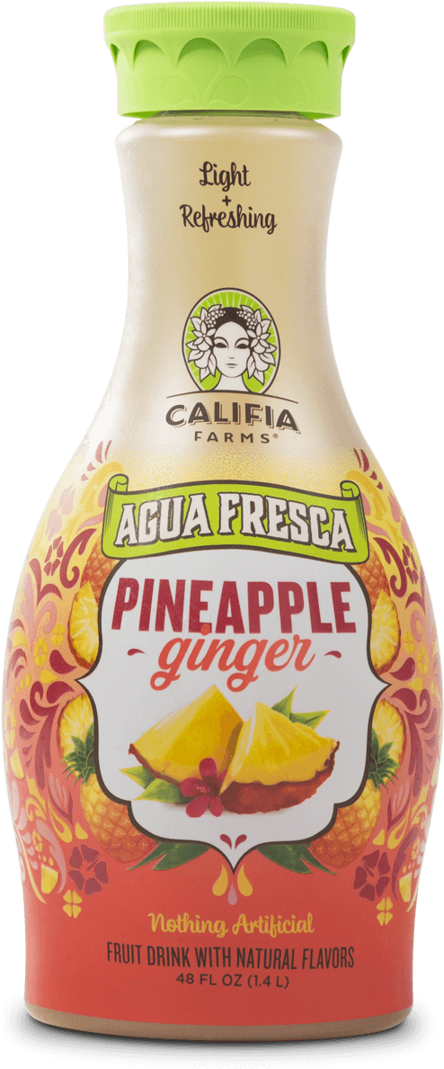 Pineapple Ginger Agua Fresca 48oz - Califia Farms Agua Fresca, Pineapple Ginger - 48 Fl (1200x1200), Png Download