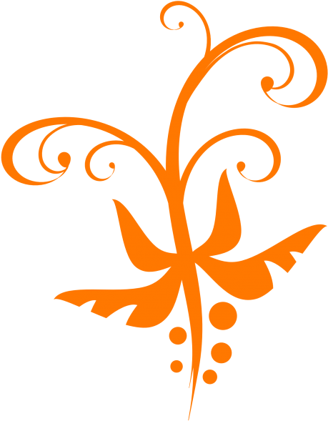 Decorative Element Png Transparent Image - Decoration Png Orange (500x634), Png Download