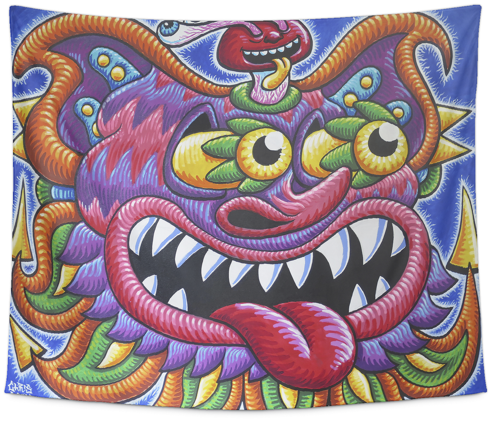 Cheshire Cat Tapestry - Cushion (1024x1024), Png Download