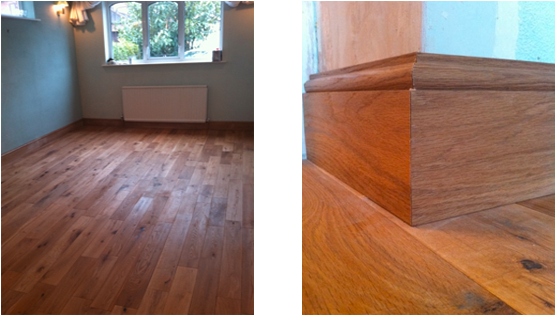 Wood Floor - Wood Flooring (1100x314), Png Download