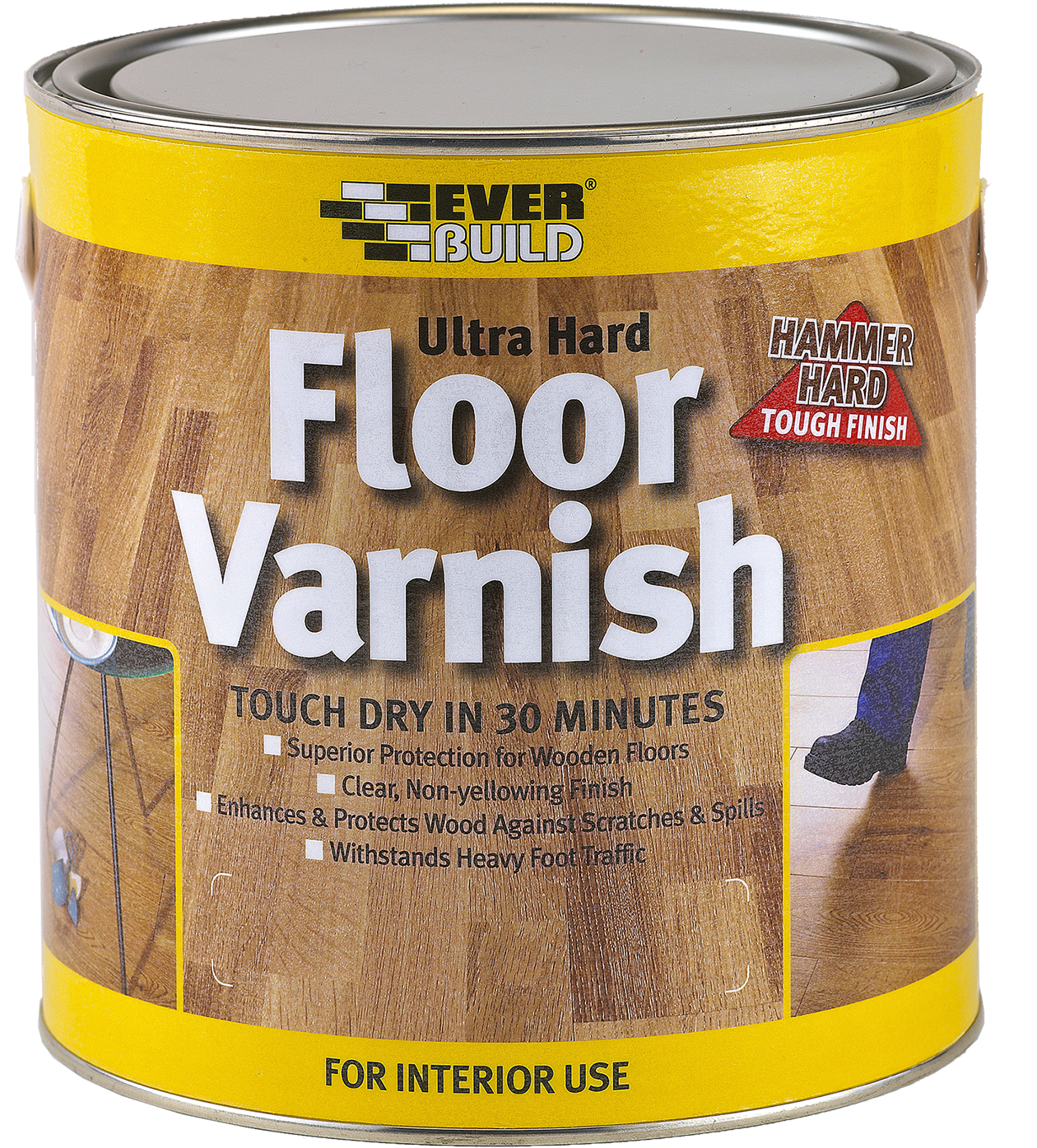 Everbuild - Everbuild Floorvgl07 Floor Varnish Ultra Hard Clear (1300x1486), Png Download