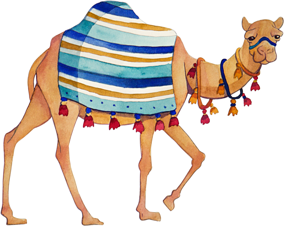Kat Creative Designs - World Menagerie Calandre Camel Throw Pillow (1100x1100), Png Download
