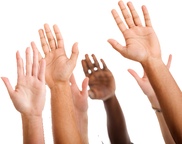 Raised Hands Png Download - Educational Recommender Systems And Technologies: Practices (614x488), Png Download