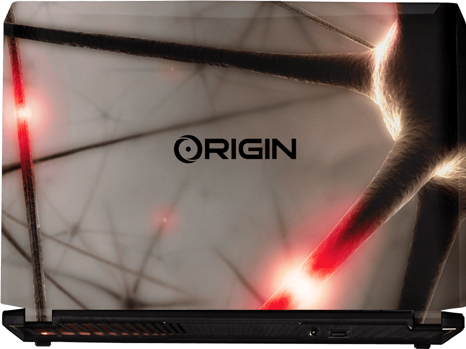 Back View Of New Eon15-s With Custom Painted Neurons - Laptop Paint Origin Pc (992x730), Png Download