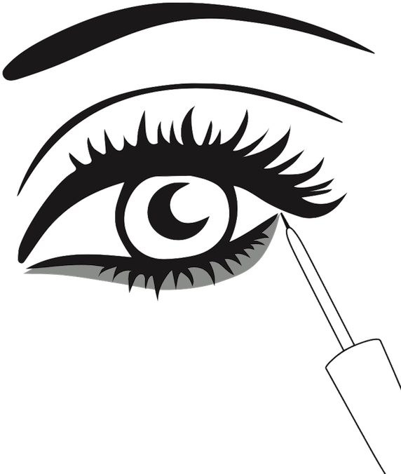 Made In Switzerland - Eye Lashes Cartoon Transparent (600x800), Png Download