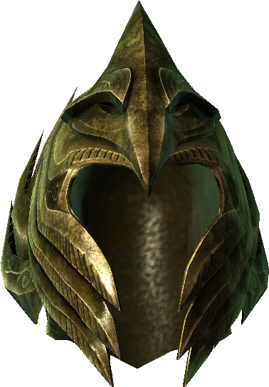 Elven Helmet Of Eminent Archery Skyrim Wiki - Elder Scroll Helmet Png (560x560), Png Download