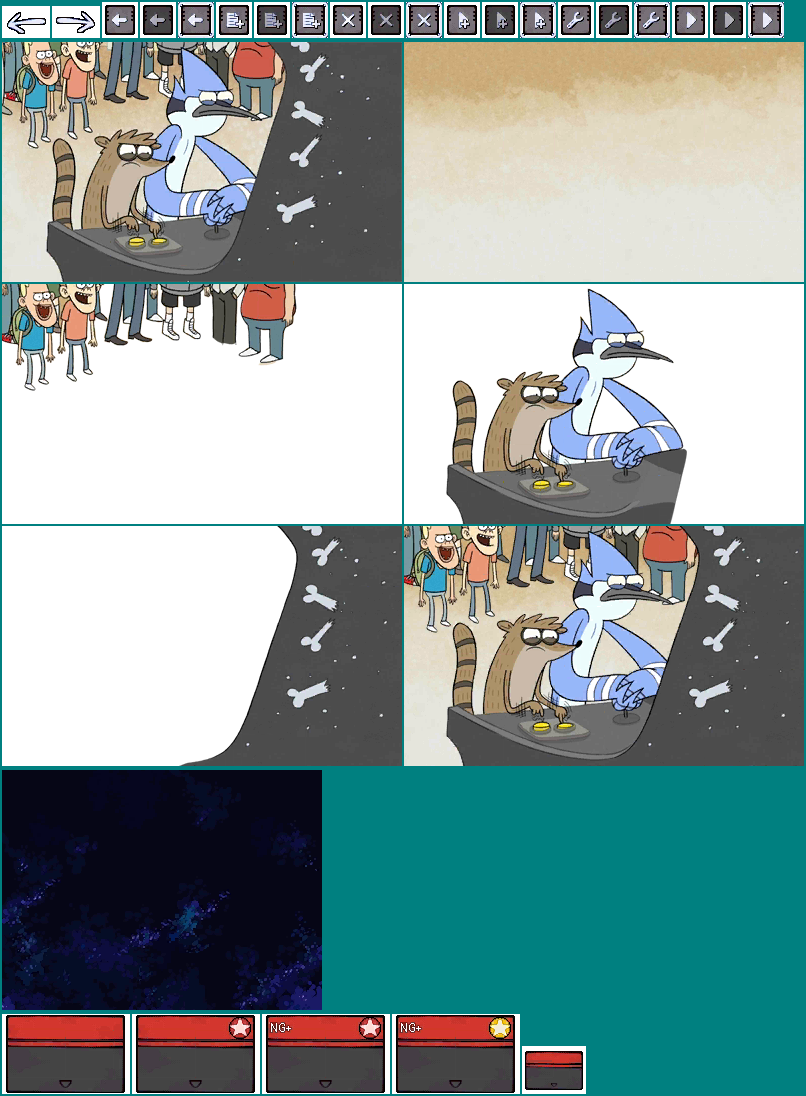Click For Full Sized Image File Select - Spriters Resource Regular Show Mordecai And Rigby (806x1096), Png Download