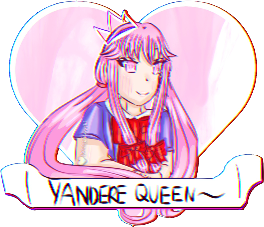 The Yandere Queen - Cartoon (1280x960), Png Download