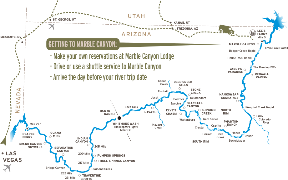 Getting To Marble Canyon, Arizona - Grand Canyon Mile 232 (960x605), Png Download