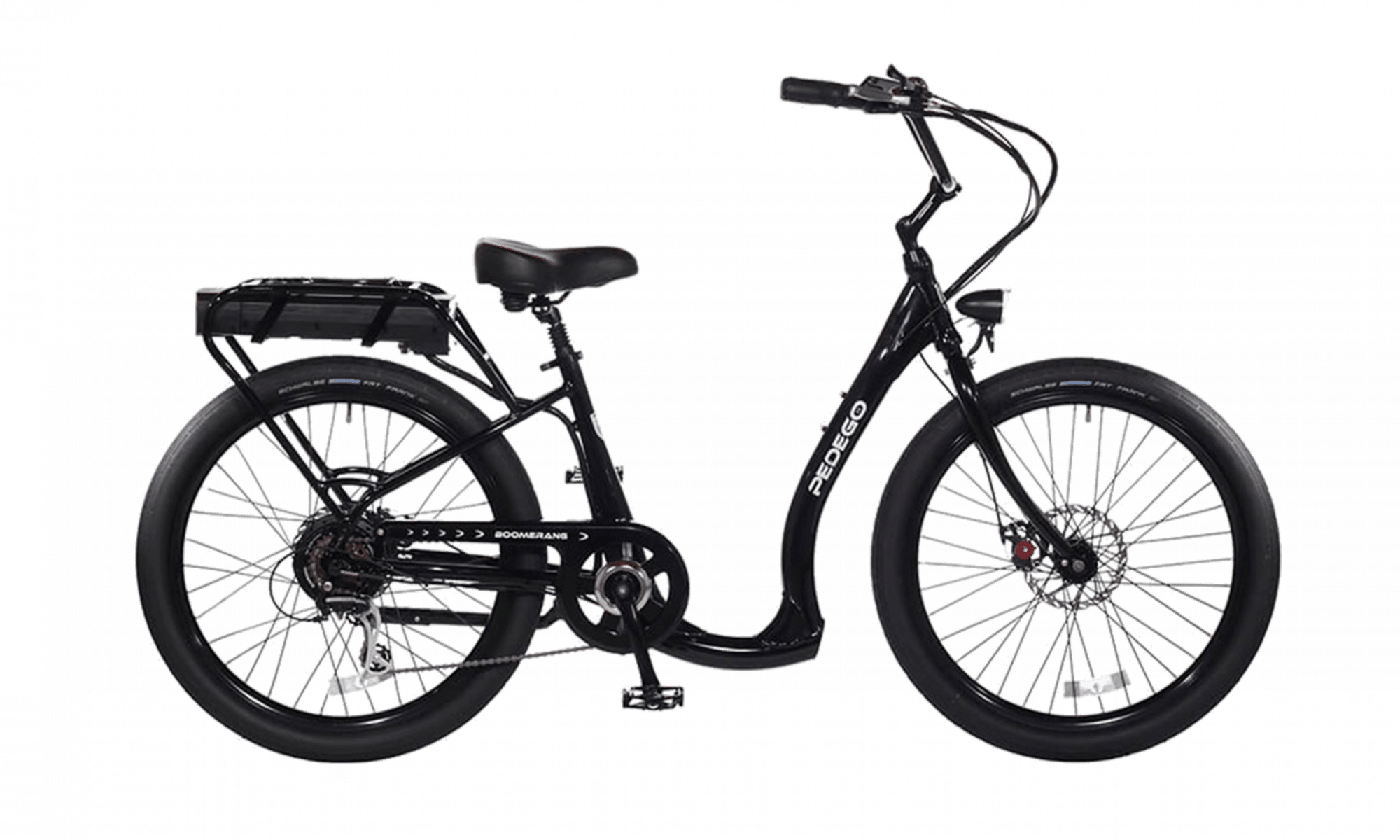 Boomerang Plus - Low Step Electric Bike (2000x1200), Png Download