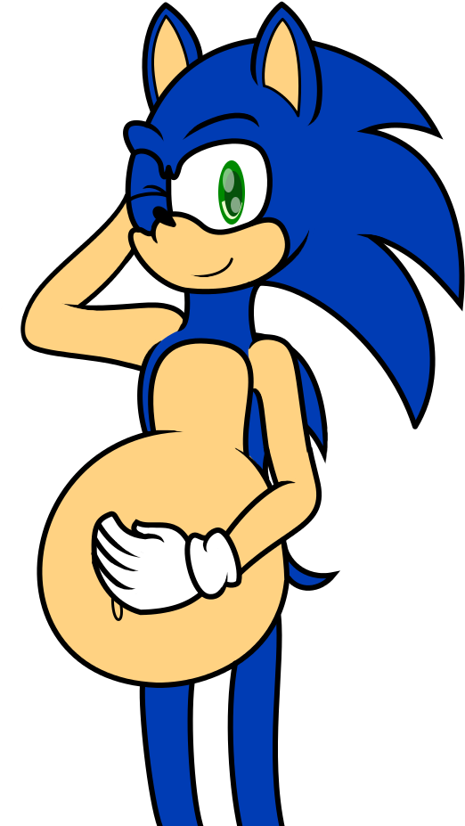 Mpreg Sonic Doodle - Cartoon (750x1000), Png Download