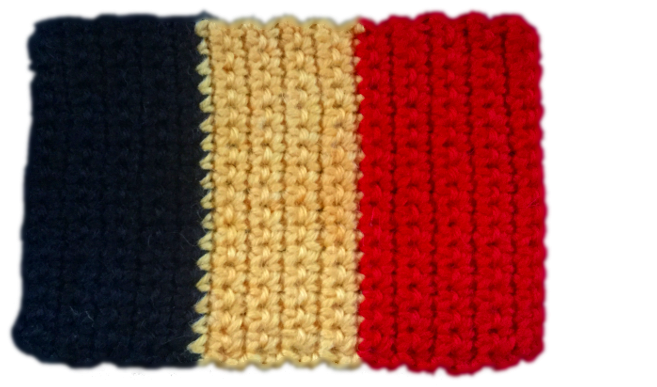 Flag Of Belgium - Wool (768x403), Png Download