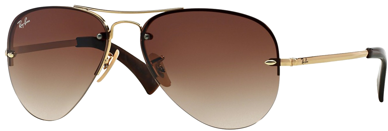 Ray-ban Sunglasses Png Transparent Image - Dolce And Gabbana 2075 Gold Sunglasses (1409x473), Png Download