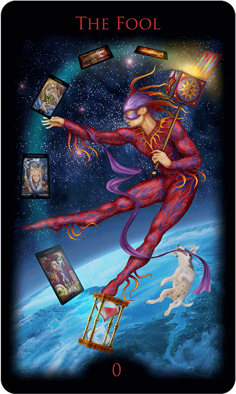 Legacy Of The Divine Tarot The Fools Dog Facebook Symbol - Legacy Tarot (600x800), Png Download