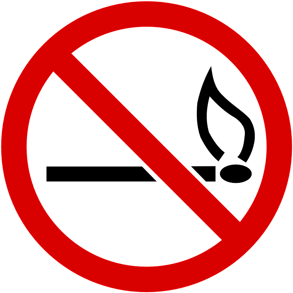 No Fire 98784 1280 E1456322590586 - No Smoking Drawing Easy (976x966), Png Download