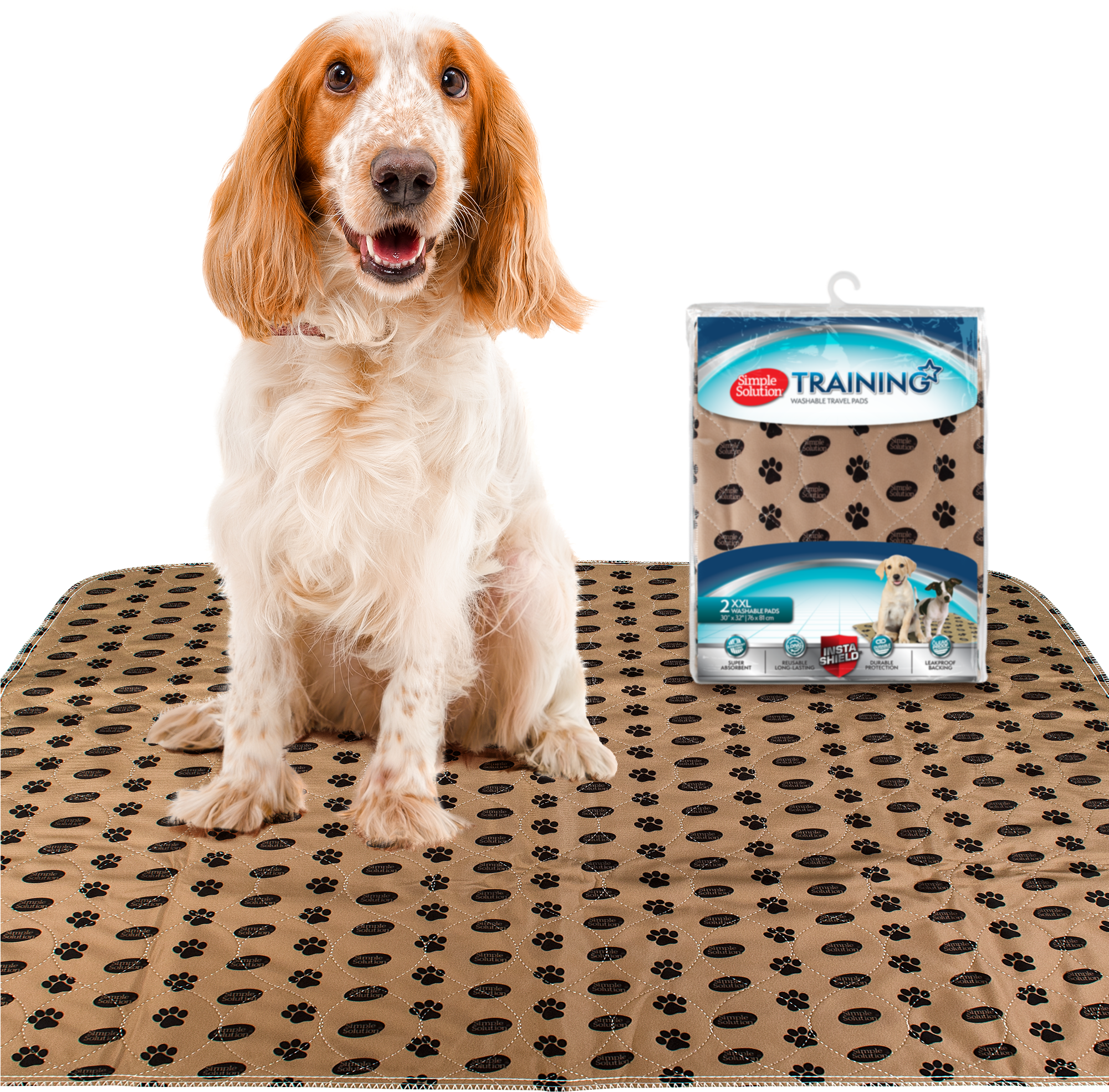 Simple Solution Large Washable Puppy Pad - Reusable Dog Pee Pads (2000x2000), Png Download