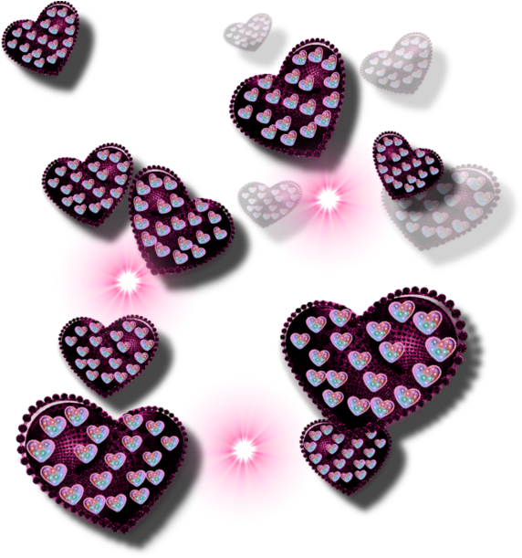 Purple Hearts - Heart (600x615), Png Download