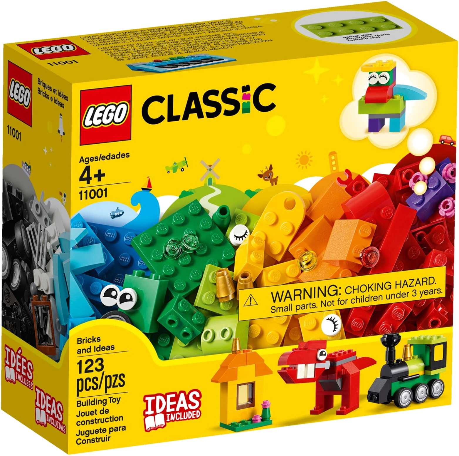 11001 Bricks And Ideas - Lego Classic 11001 (1577x1561), Png Download