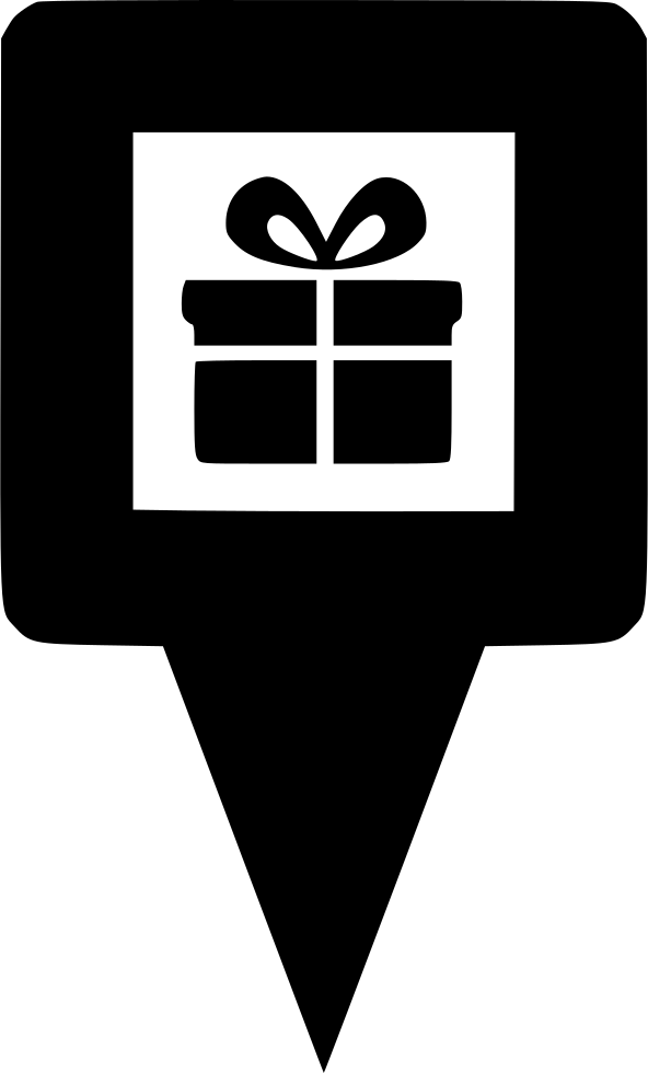 Map Pin Place Gift Prize Box Comments - Rupee Image In Png (592x980), Png Download