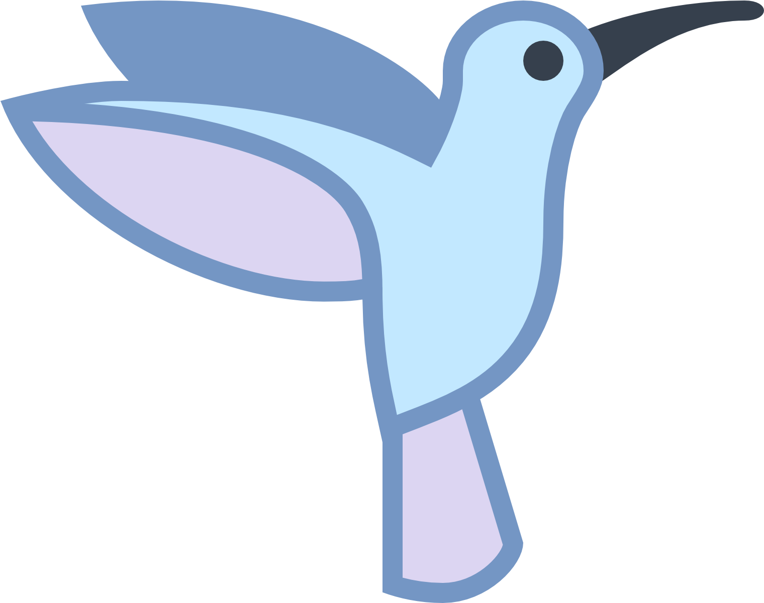 Hummingbird Clipart Real - Scrub Jay (1600x1600), Png Download