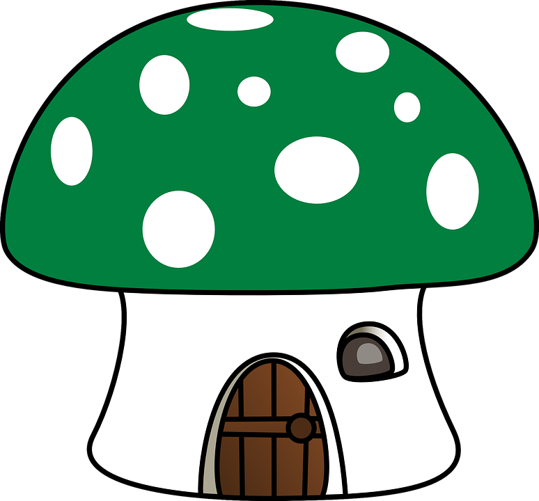 Mushroom Fly Agarnic House - Mushroom House Clipart (774x720), Png Download