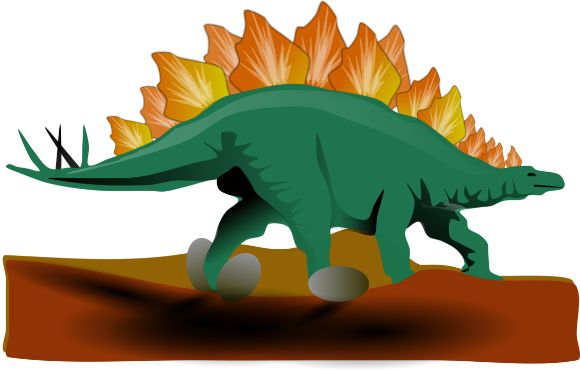 Stegosaurus The Dinosaur Download Drawing - Stegosaurus Clipart (1216x750), Png Download