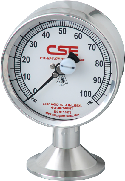Pressure Gauge Tri Clamp (500x694), Png Download