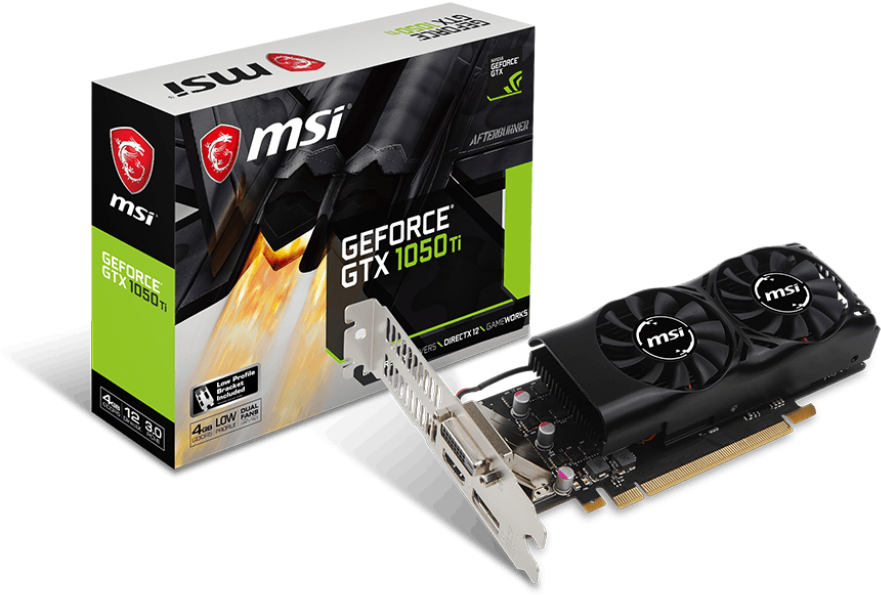 Msi 1050 Ti Low Profile (1024x819), Png Download