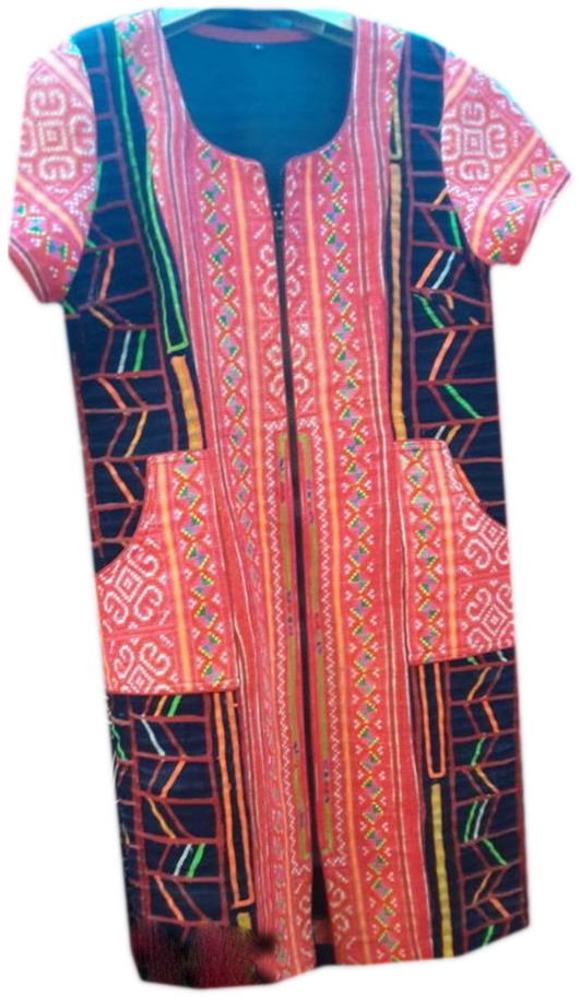 Tribal Patter Dress-17 - Blouse (558x983), Png Download