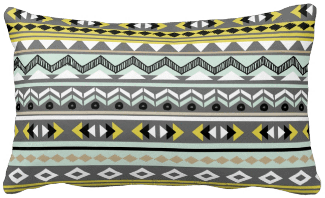 *tribal Bands Pillow* Modified Tot - Cushion (707x707), Png Download