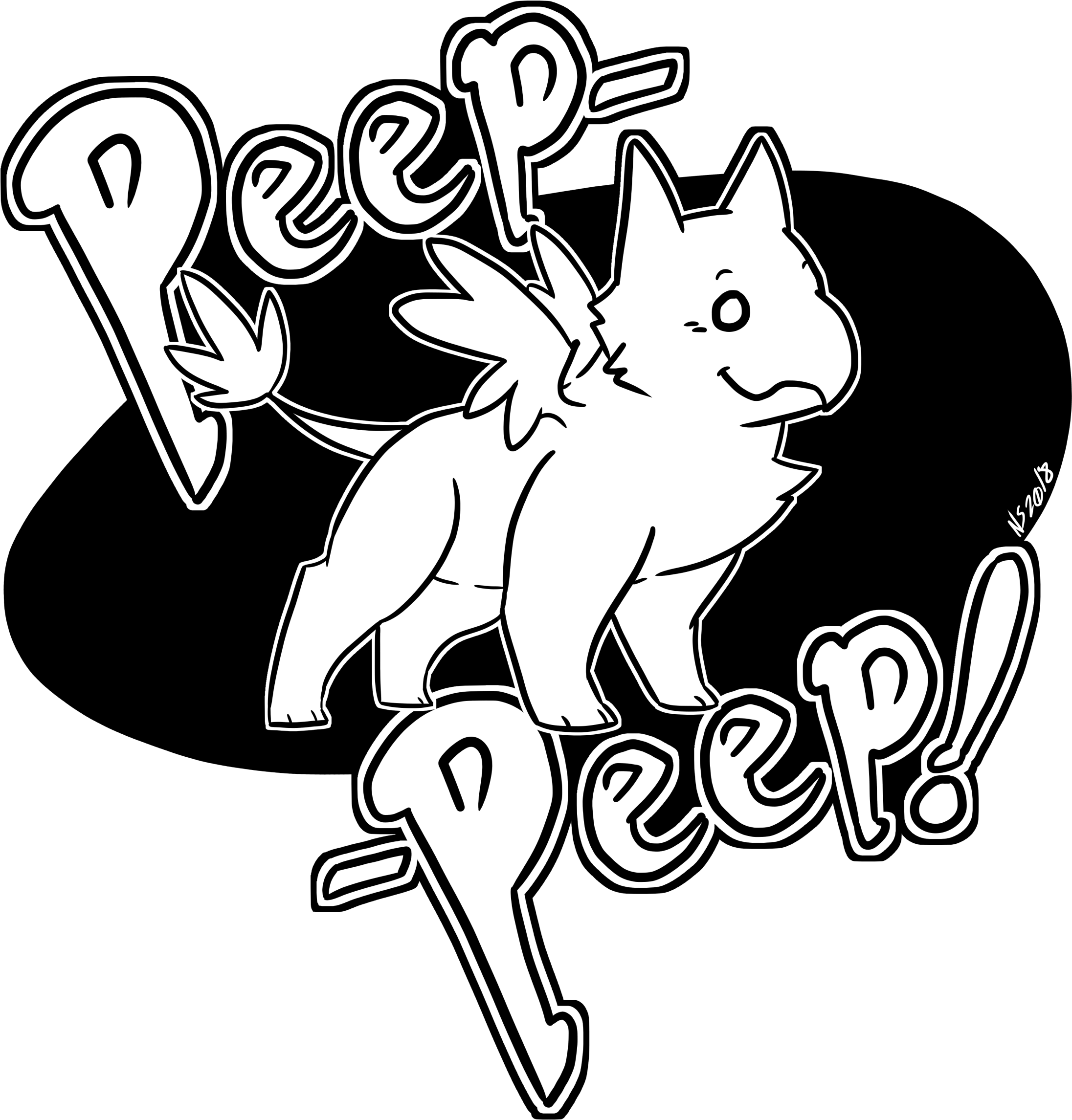 Peep-peep Gryphon - Illustration (2200x2298), Png Download
