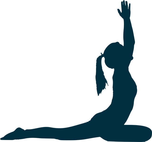 Hatha - Yoga Poses Silhouette Png (650x650), Png Download