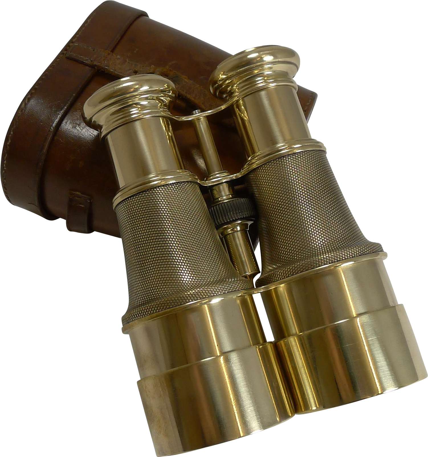 Superb Pair Ww1 Binoculars And Case - Brass (1600x1600), Png Download