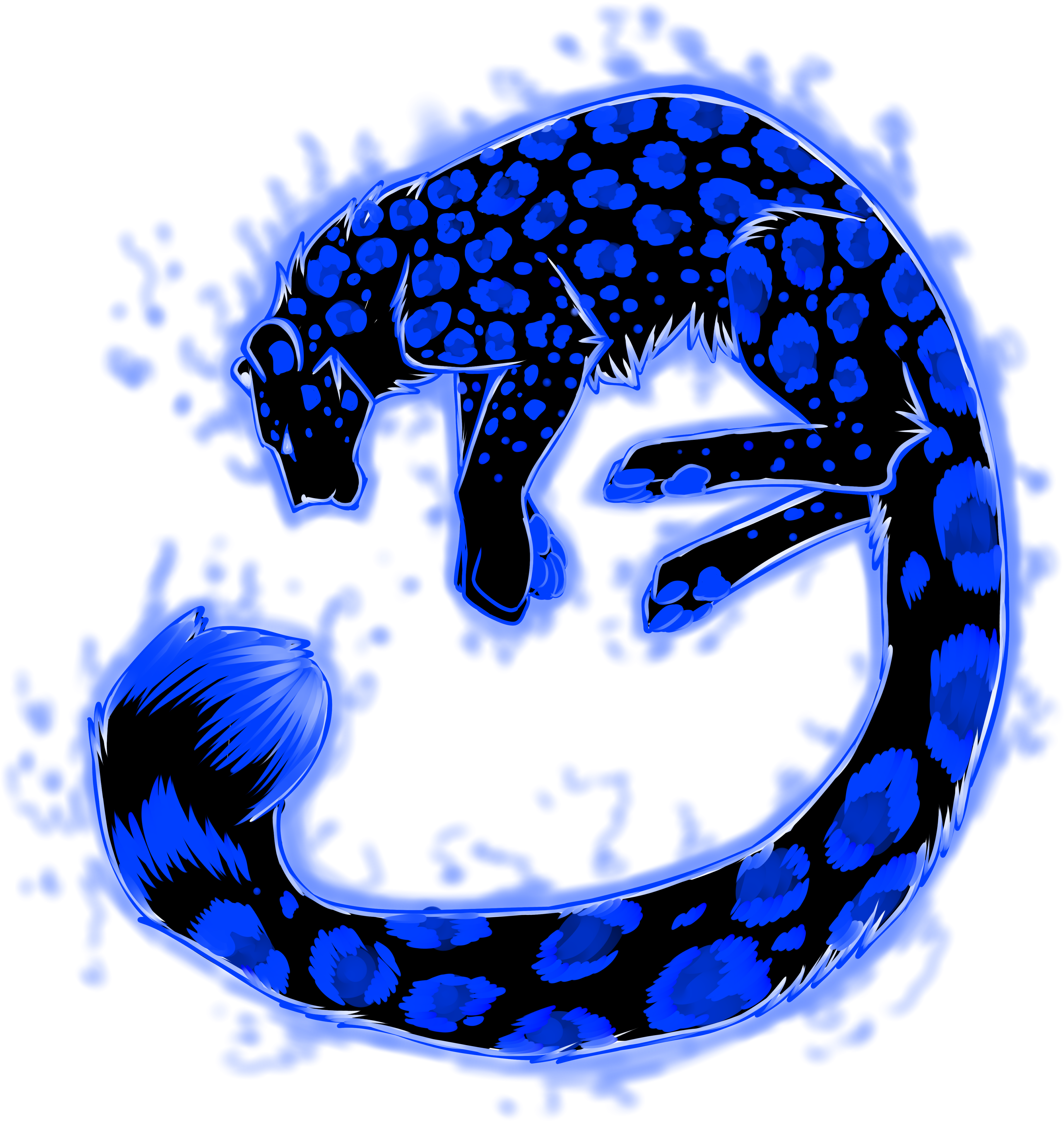 Spirit Animal Snow Leopard - Illustration (4133x4650), Png Download