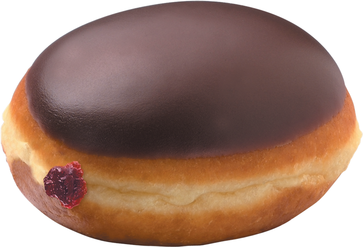 Chocolate Iced Raspberry Filled Doughnut From Krispy - Krispy Kreme Chocolate Cream (900x720), Png Download
