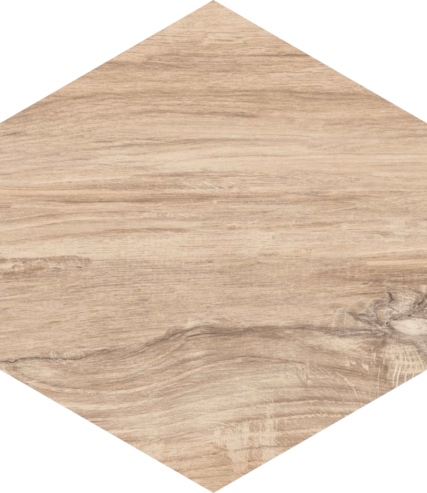 Esagon Wood Beige Ściana - Hexagono Gamma Miel (604x697), Png Download