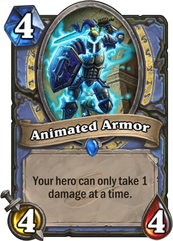 Animated Armor Card - Hearthstone Card (567x811), Png Download
