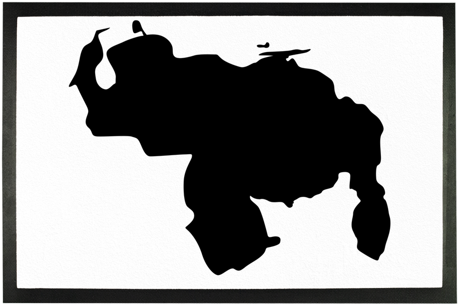 felpudo Sublimado Good Vibes Venezuela - Venezuela Silhouette (1024x1024), Png Download