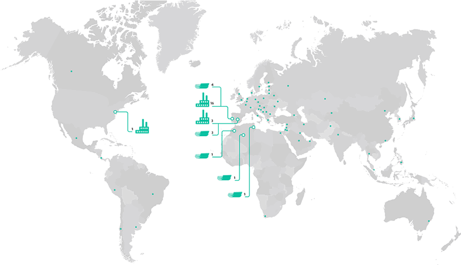 Worldwide Presence, Who Are We - World Map (926x560), Png Download
