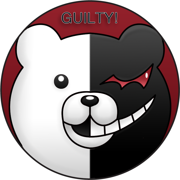 Home / Pin Back Buttons / Danganronpa / Monokuma Pin - Danganronpa Monokuma Head Png (771x900), Png Download