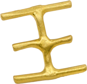 Ksi Earrings - Brass (800x959), Png Download