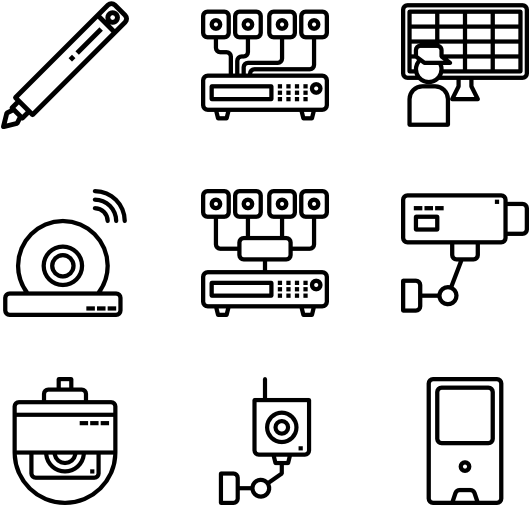 Circuit Icons Free Cctv - Parallel (600x564), Png Download
